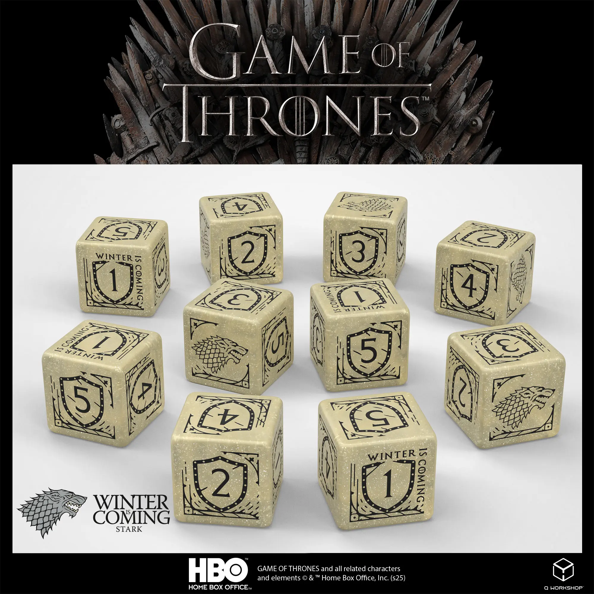 Game of Thrones: Stark — 10×D6 Dice Set - Image 3