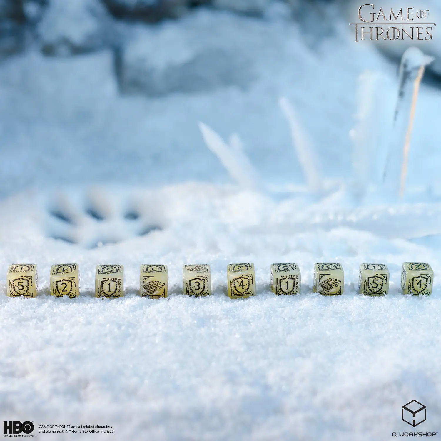 Game of Thrones: Stark — 10×D6 Dice Set