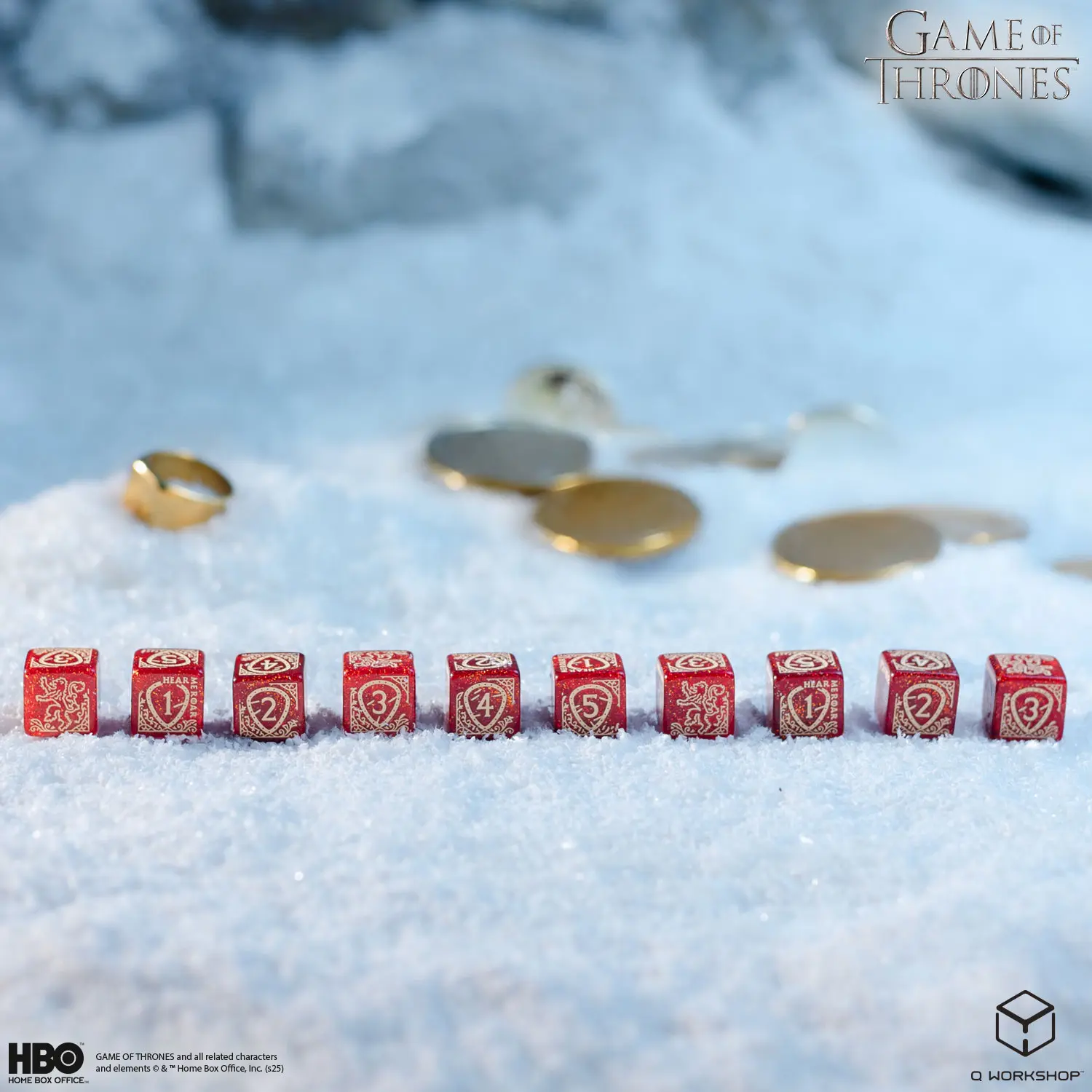 Game of Thrones: Lannister — 10×D6 Dice Set