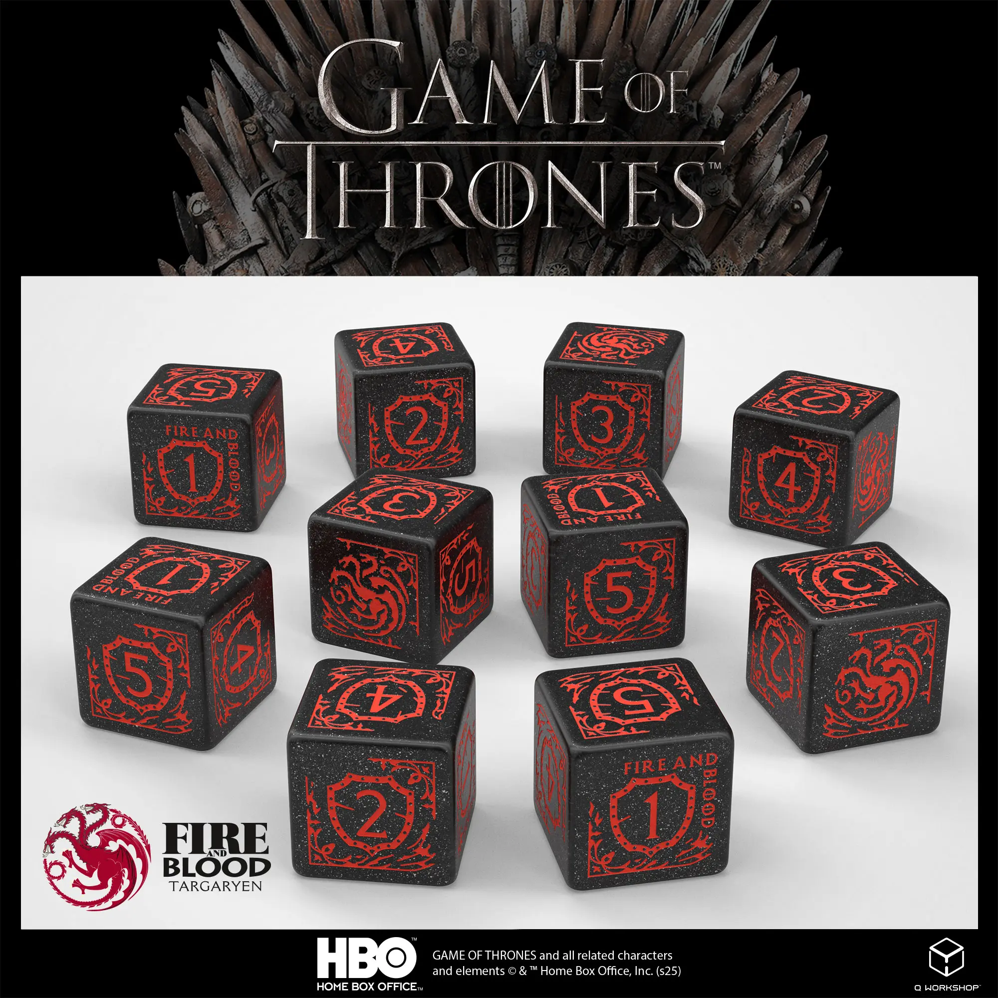 Game of Thrones: Targaryen — 10×D6 Dice Set - Image 3