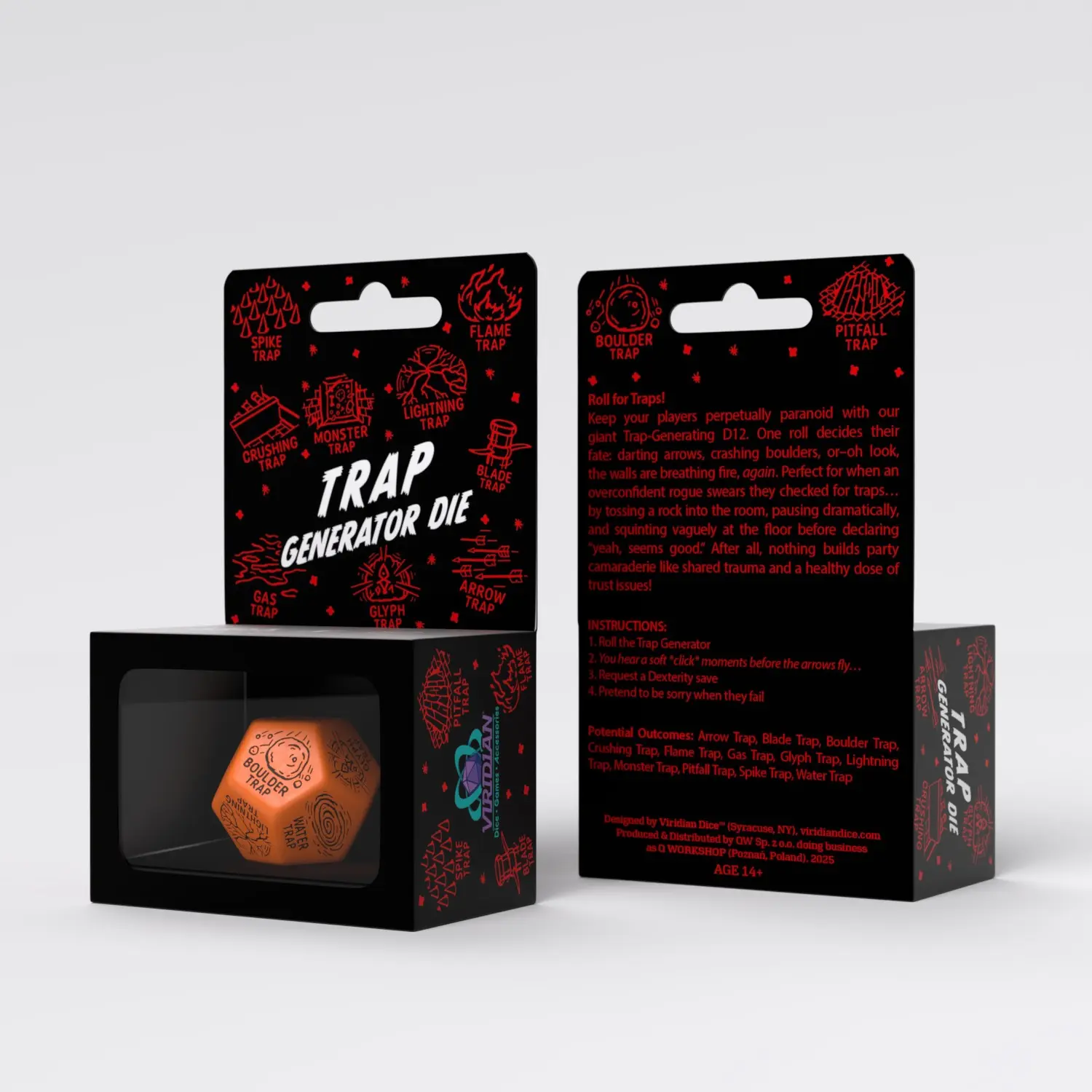 Trap Generator Die — Orange & Black