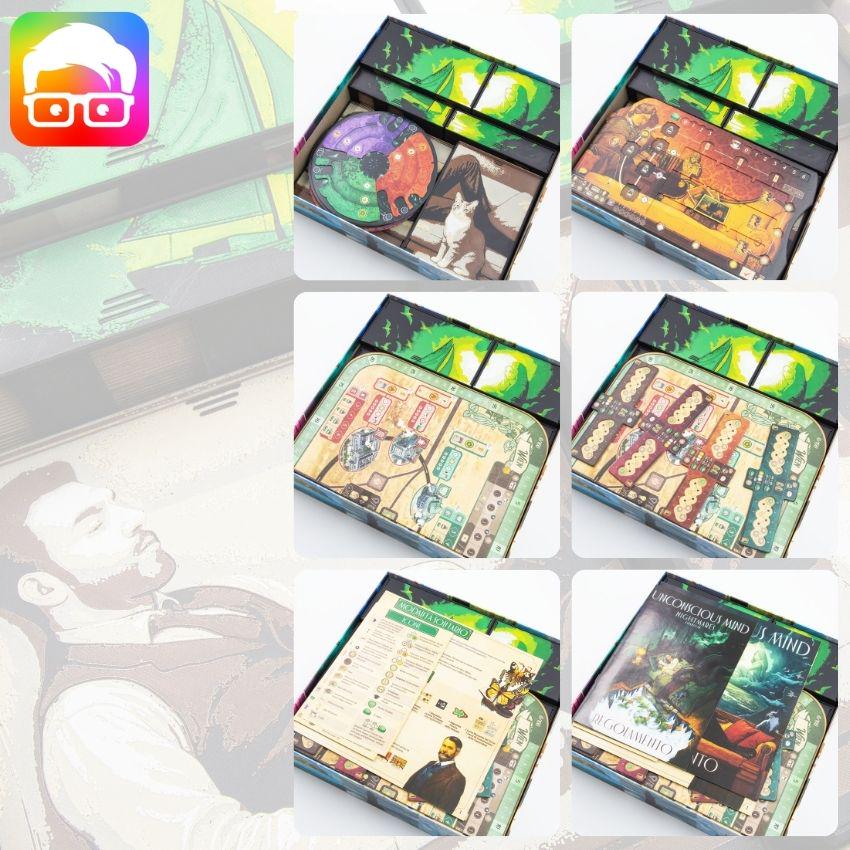 3D printed Unconscious Mind component organiser for tabletop storage
