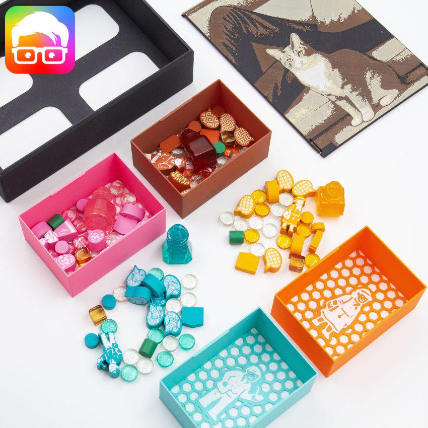 Unconscious Mind organiser trays for cards and game components