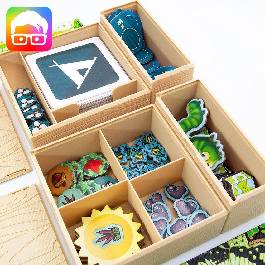 3D printed Maple Valley component organiser for tabletop storage