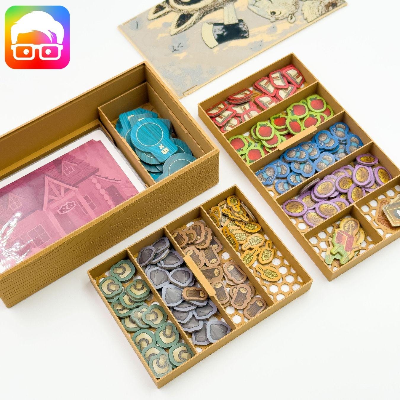 Creature Comforts tabletop organiser with fitted storage trays