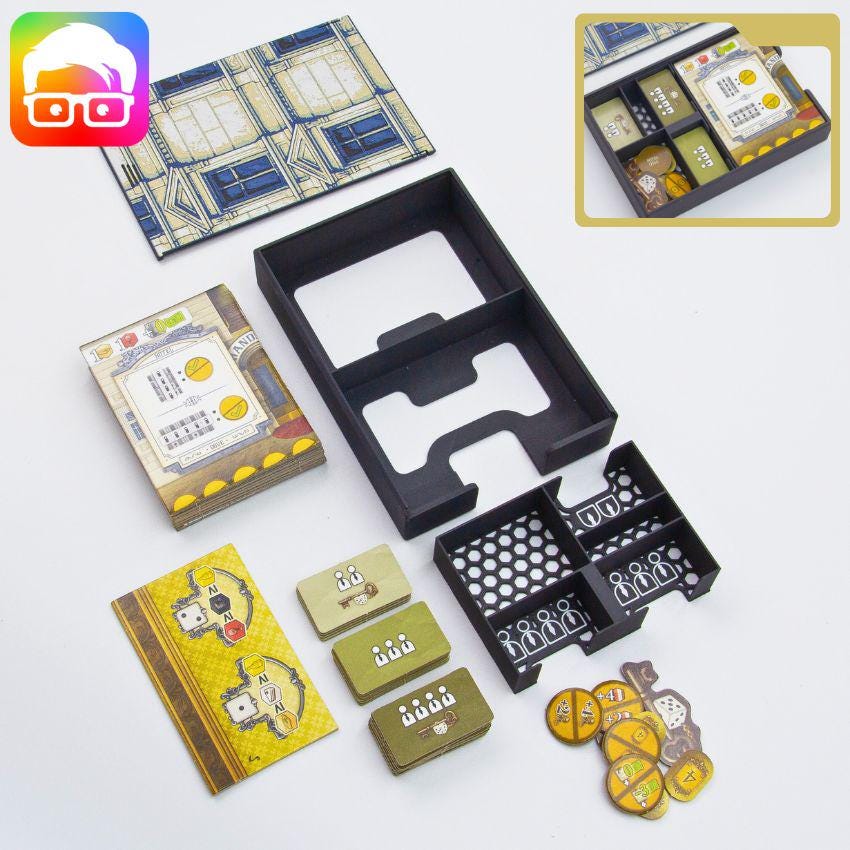 Grand Austria Hotel game box storage insert for quicker setup