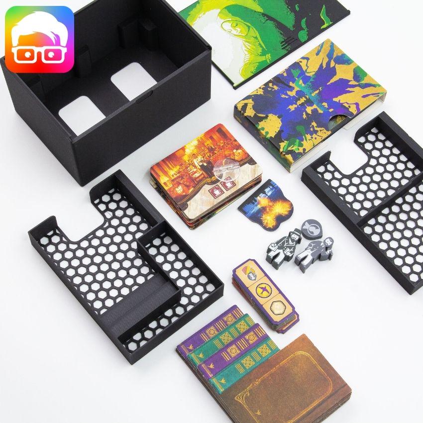 Unconscious Mind board game insert with organised component storage