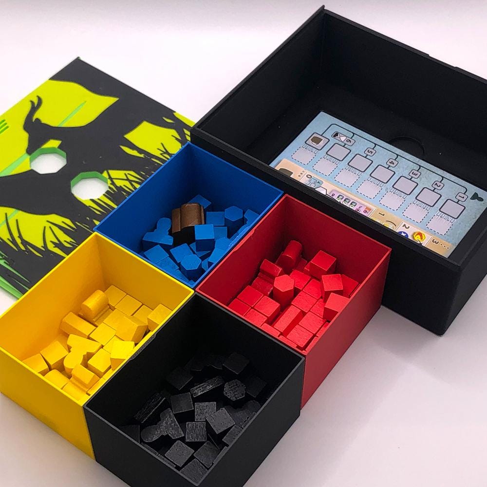 Ark Nova game box storage insert for quicker setup