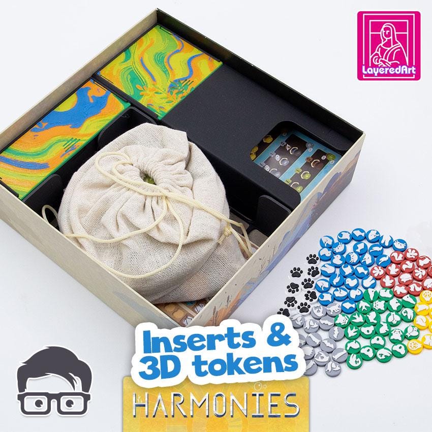 Harmonies tabletop organiser with fitted storage trays
