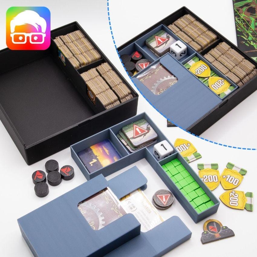 3D printed Nucleum insert for cards and components