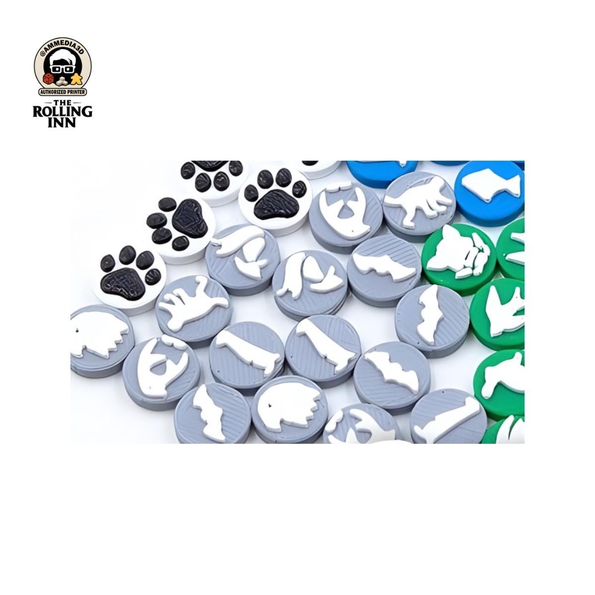 Upgraded Harmonies animal tokens for game night