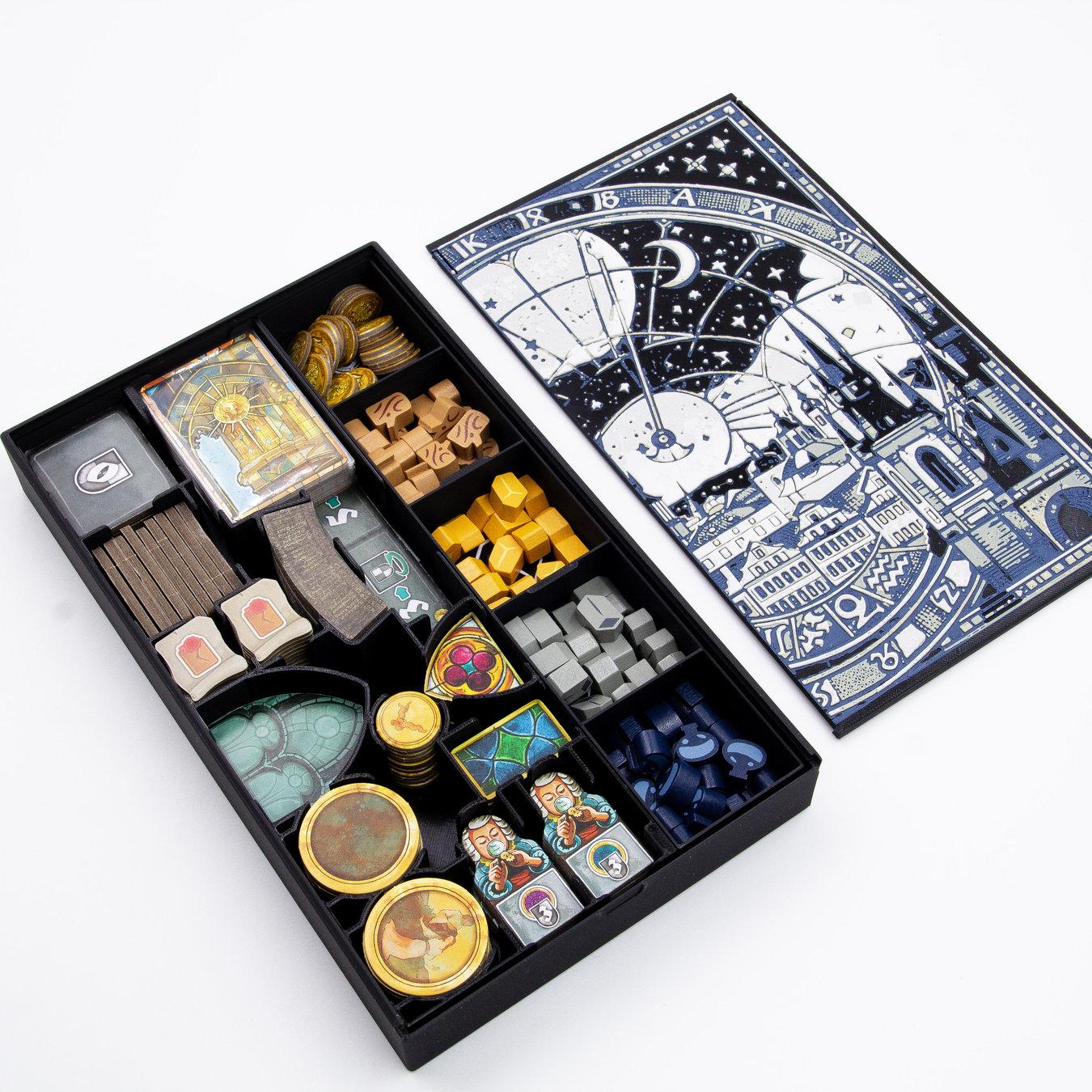 3D printed Orloj component organiser for tabletop storage
