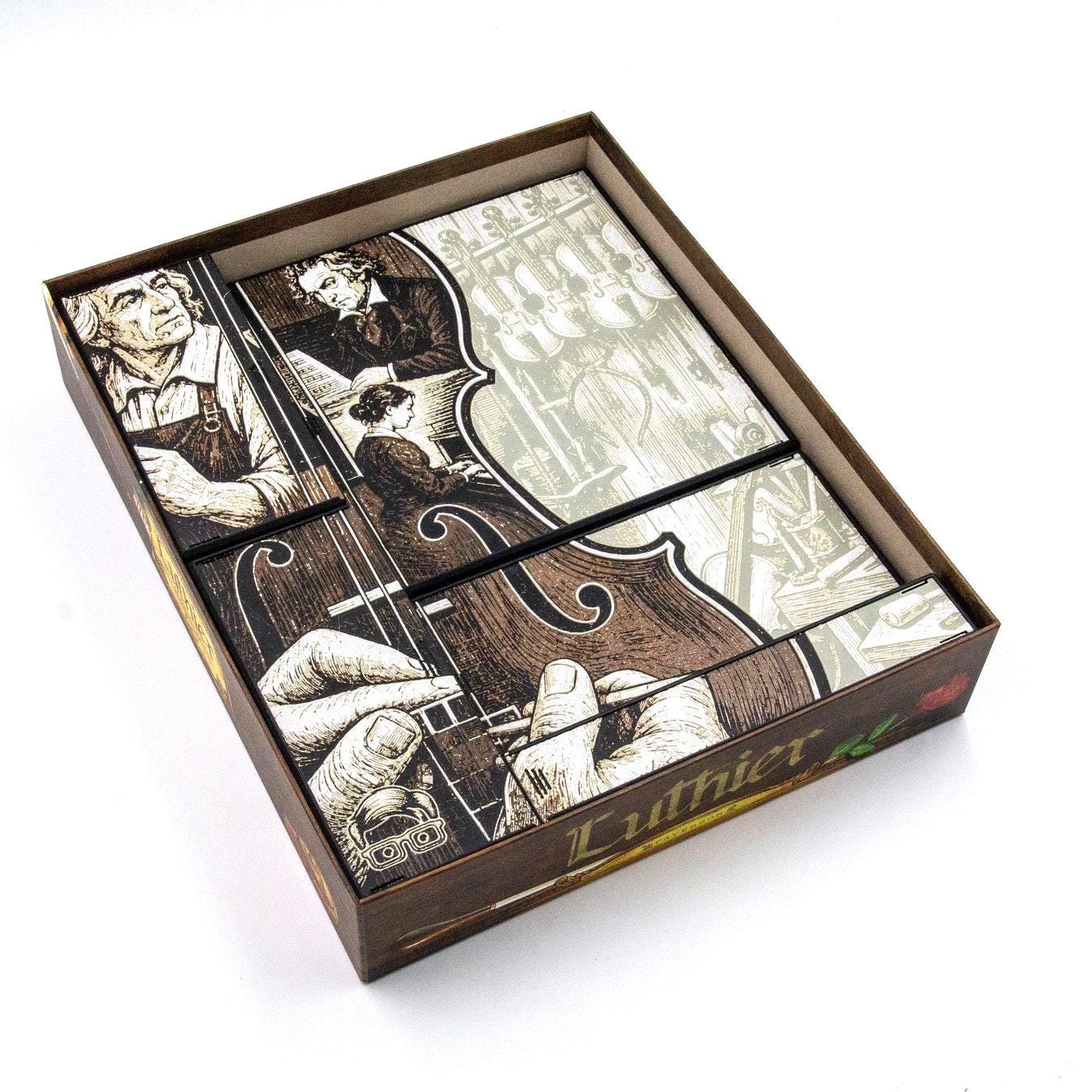 Luthier Organiser 3D-printed board game organiser