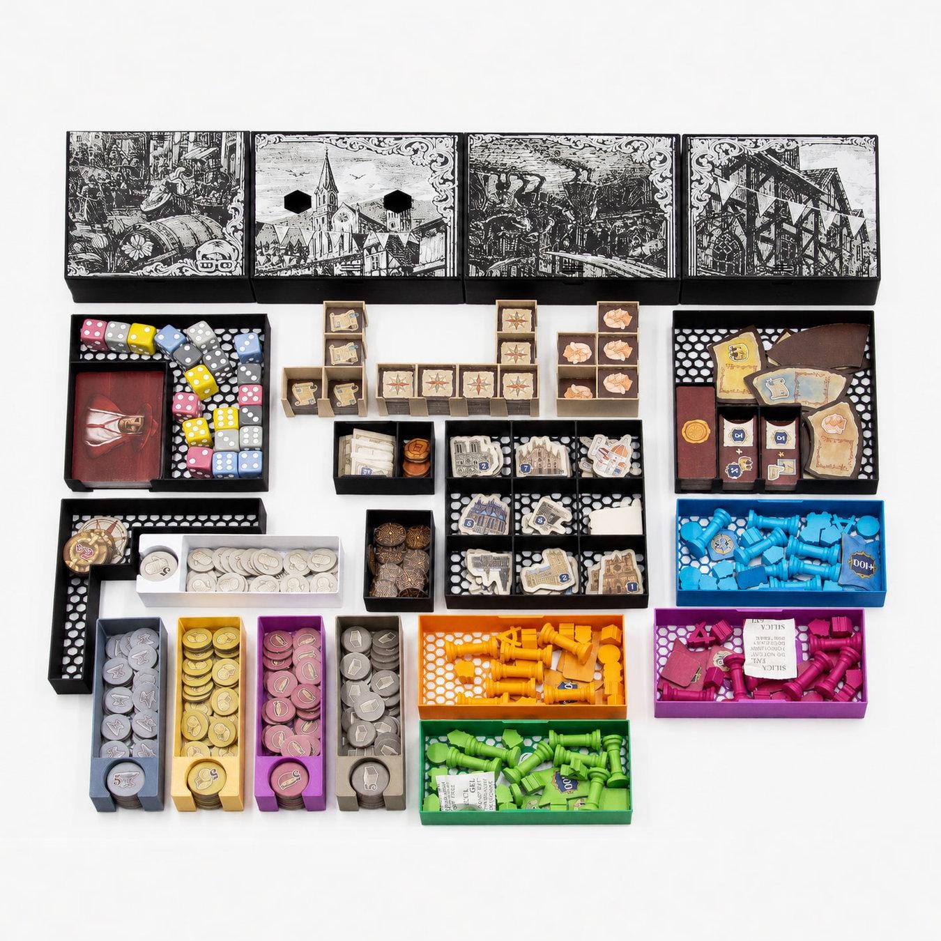 Tiletum Organiser 3D-printed board game organiser